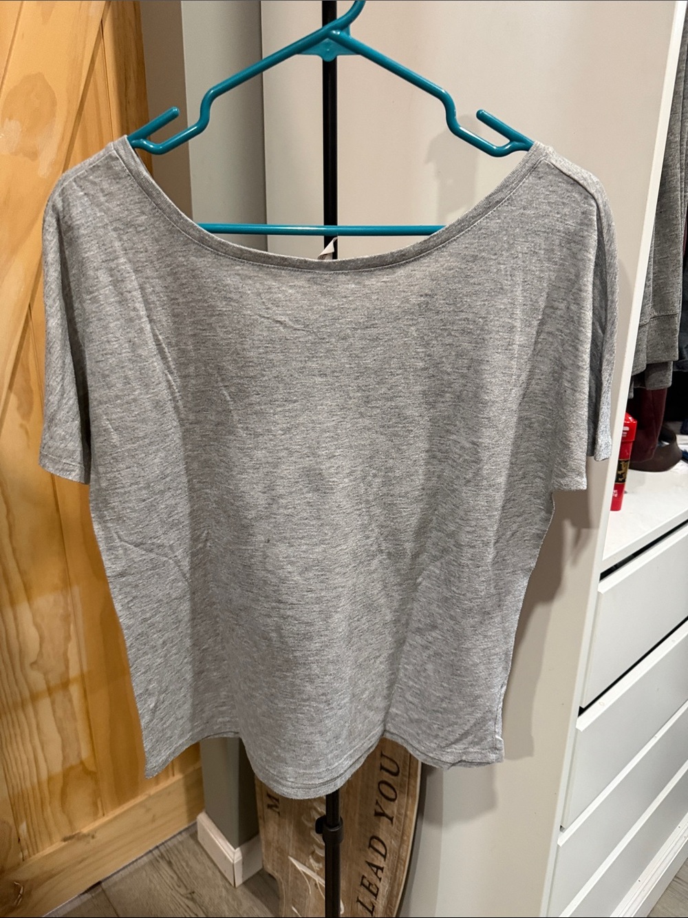 Bella Canvas Gray Short Sleeve Tee with Black Graphic - Picture 2 of 3
